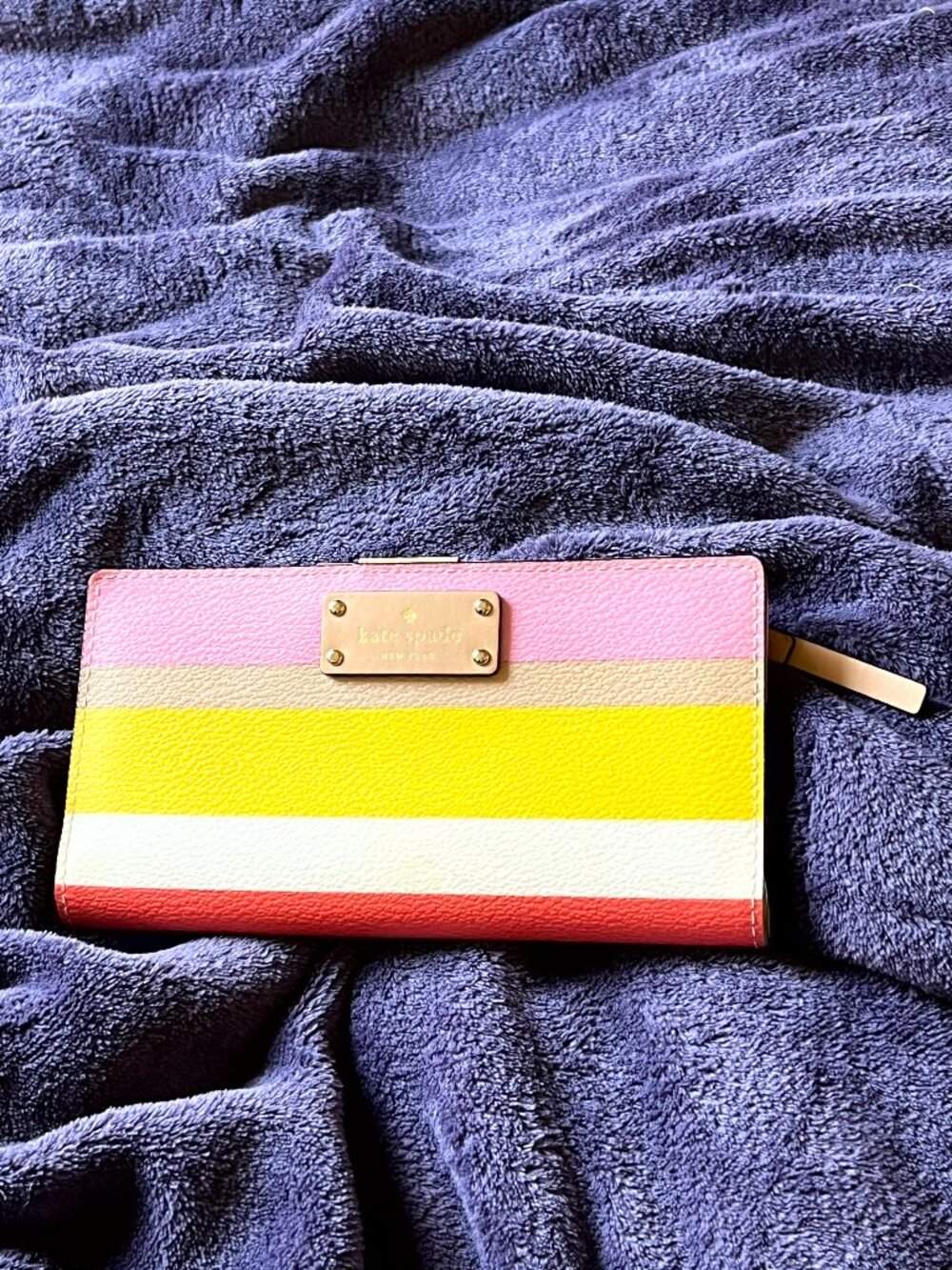 kate spade Large Slim Color Block Bifold Wallet